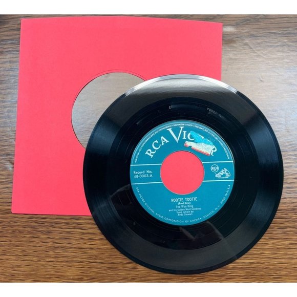Pee Wee King Rootie Tootie / Tennessee Waltz 45 Rockabilly Country RCA Victor - Picture 6 of 6